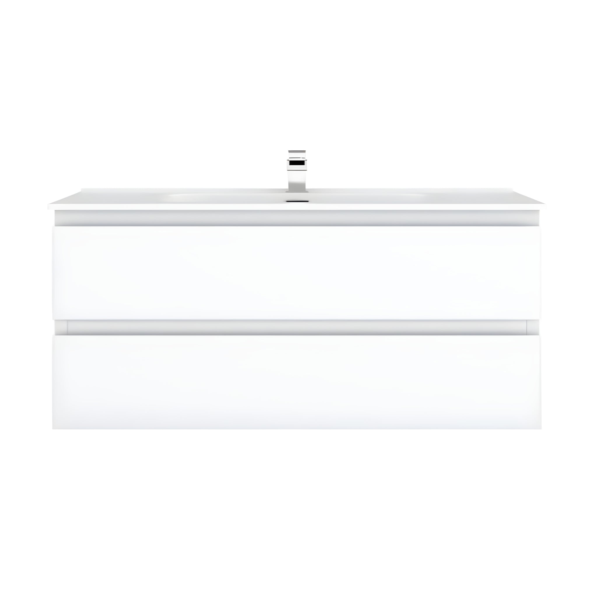 CETO REVIVE MATTE WHITE 1500MM SINGLE BOWL WALL HUNG VANITY