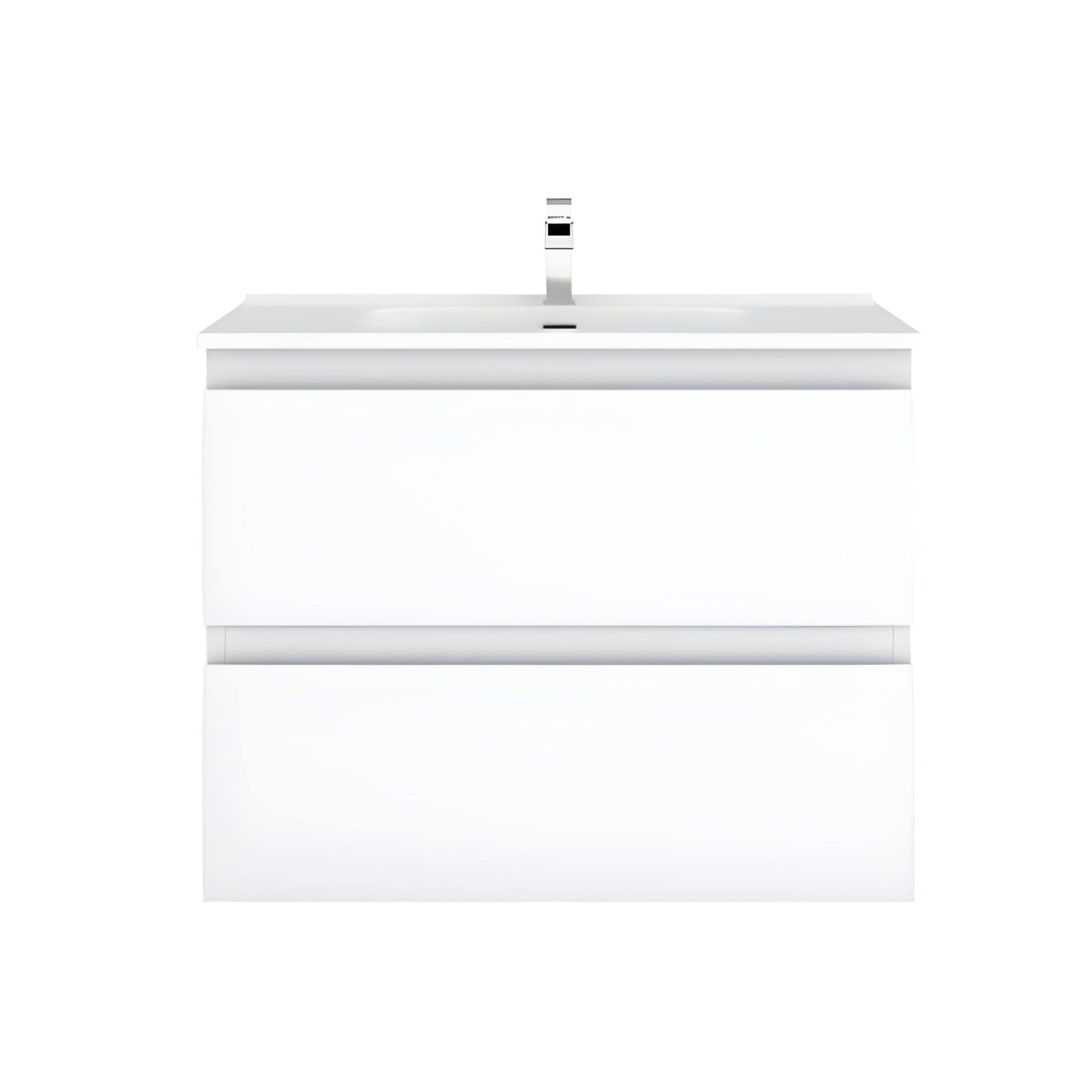 CETO REVIVE MATTE WHITE 750MM SINGLE BOWL WALL HUNG VANITY