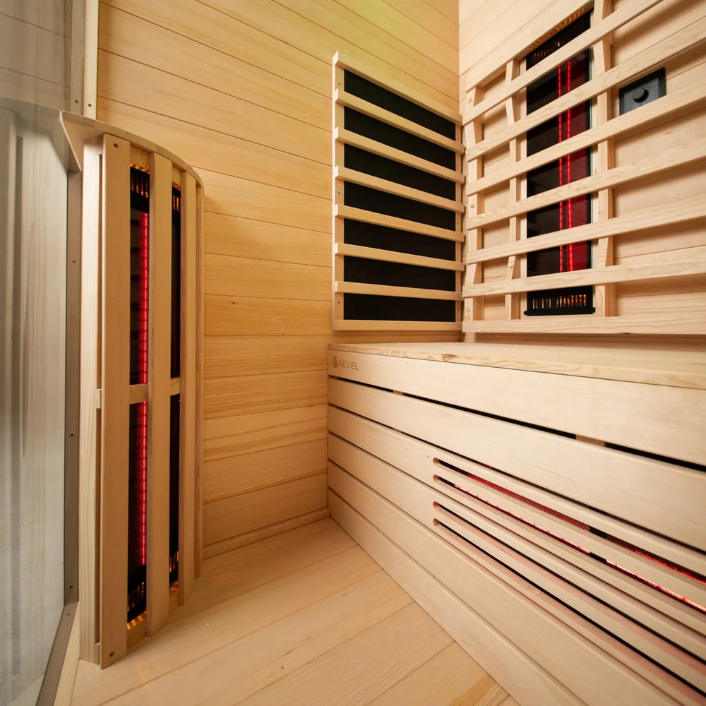 REVEL ECLIPSE 2 PERSON FULL SPECTRUM LOW EMF INFRARED CABIN SAUNA