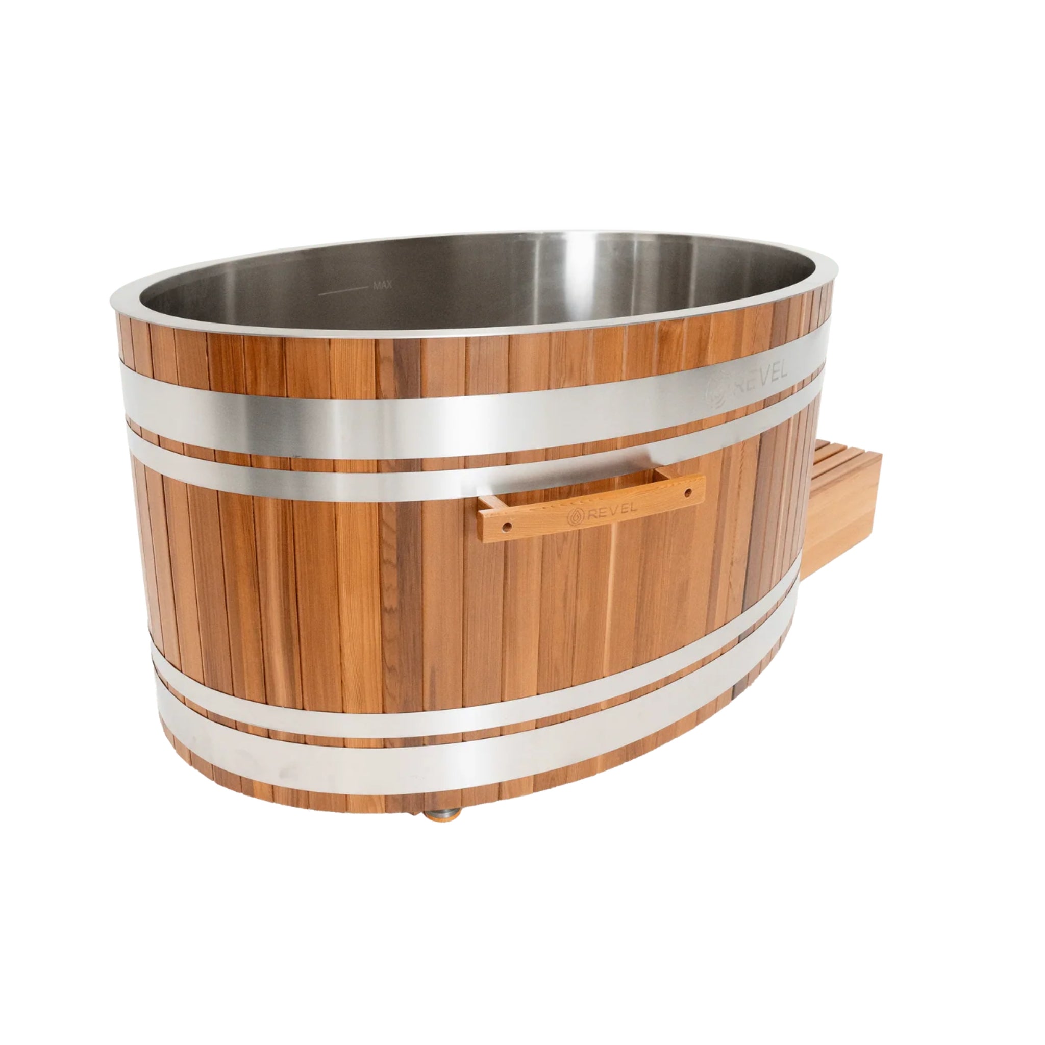 REVEL GLACIER DUO CEDAR COLD PLUNGE ICE BATH WITH CHILLER