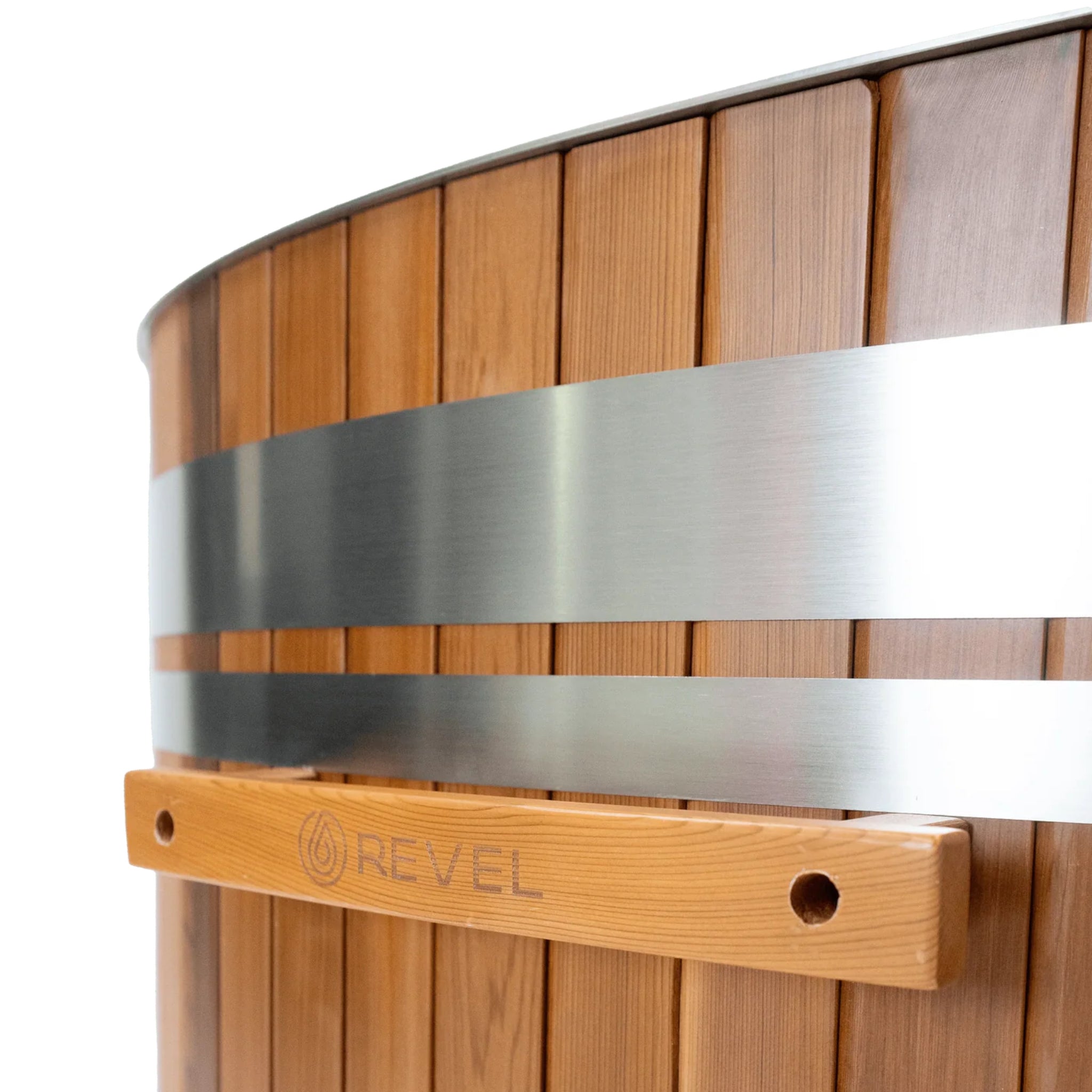 REVEL GLACIER DUO CEDAR COLD PLUNGE ICE BATH WITH CHILLER