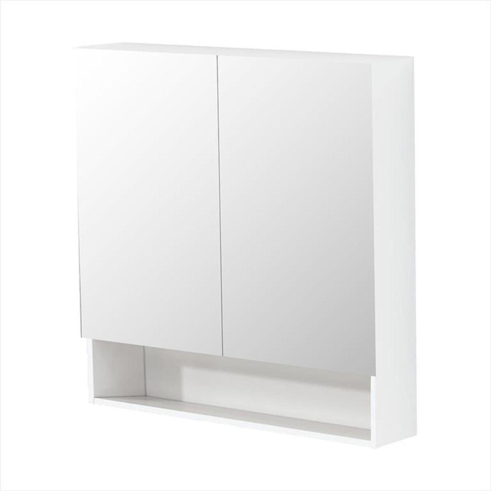 CETO REVIVE MATTE WHITE MIRROR SHAVING CABINET 750X750MM