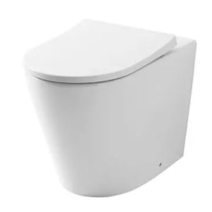 DECINA RENEE RIMLESS WALL FACED TOILET PAN GLOSS WHITE