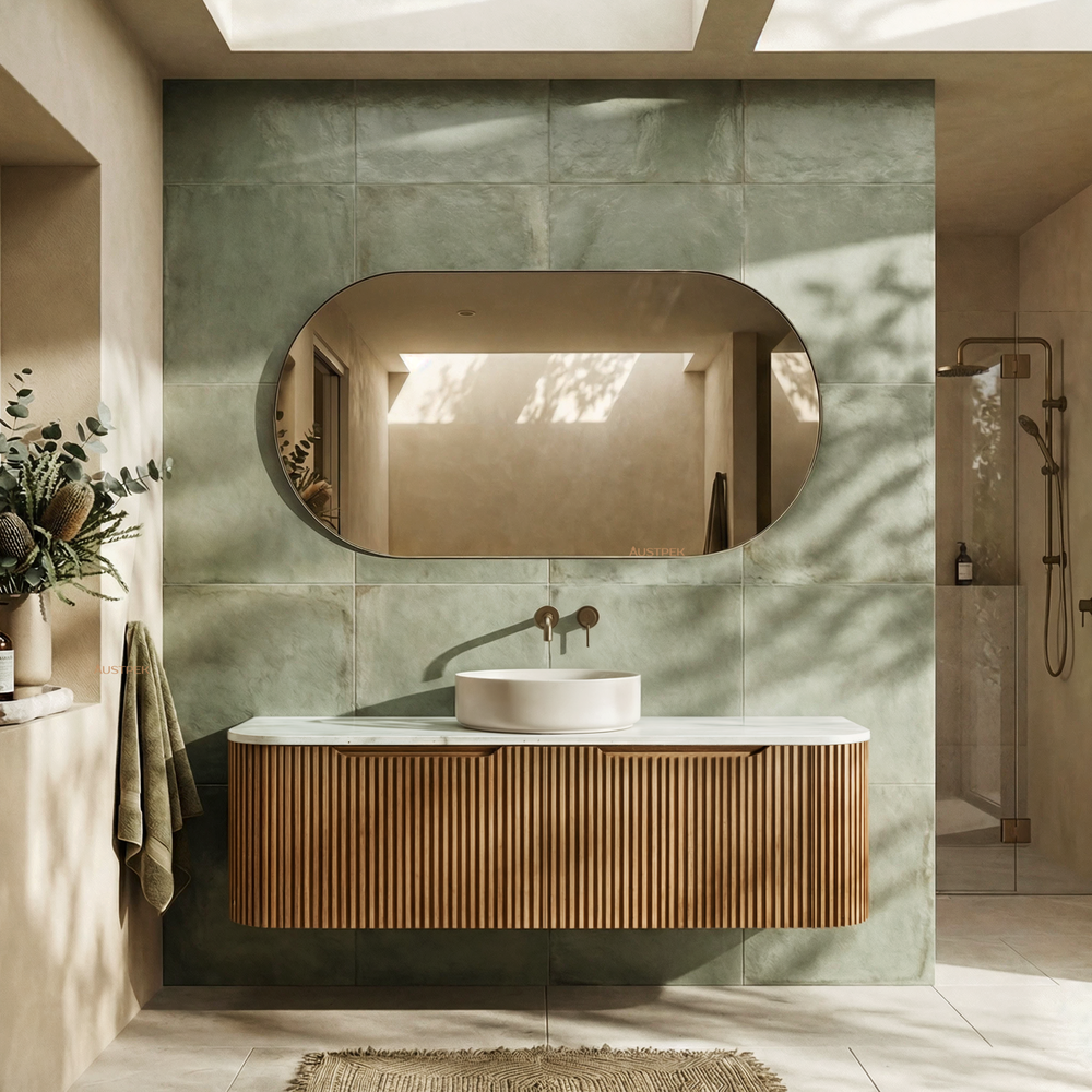 RIVA BERGEN SOLID TIMBER 1500MM SINGLE BOWL WALL HUNG VANITY