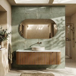 RIVA BERGEN SOLID TIMBER 1500MM SINGLE BOWL WALL HUNG VANITY