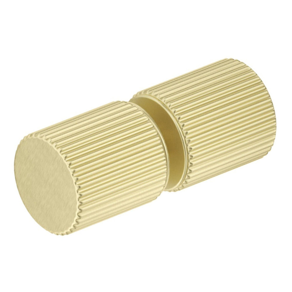 BELLA VISTA ROUND FLUTED SHOWER SCREEN HANDLE FRENCH GOLD