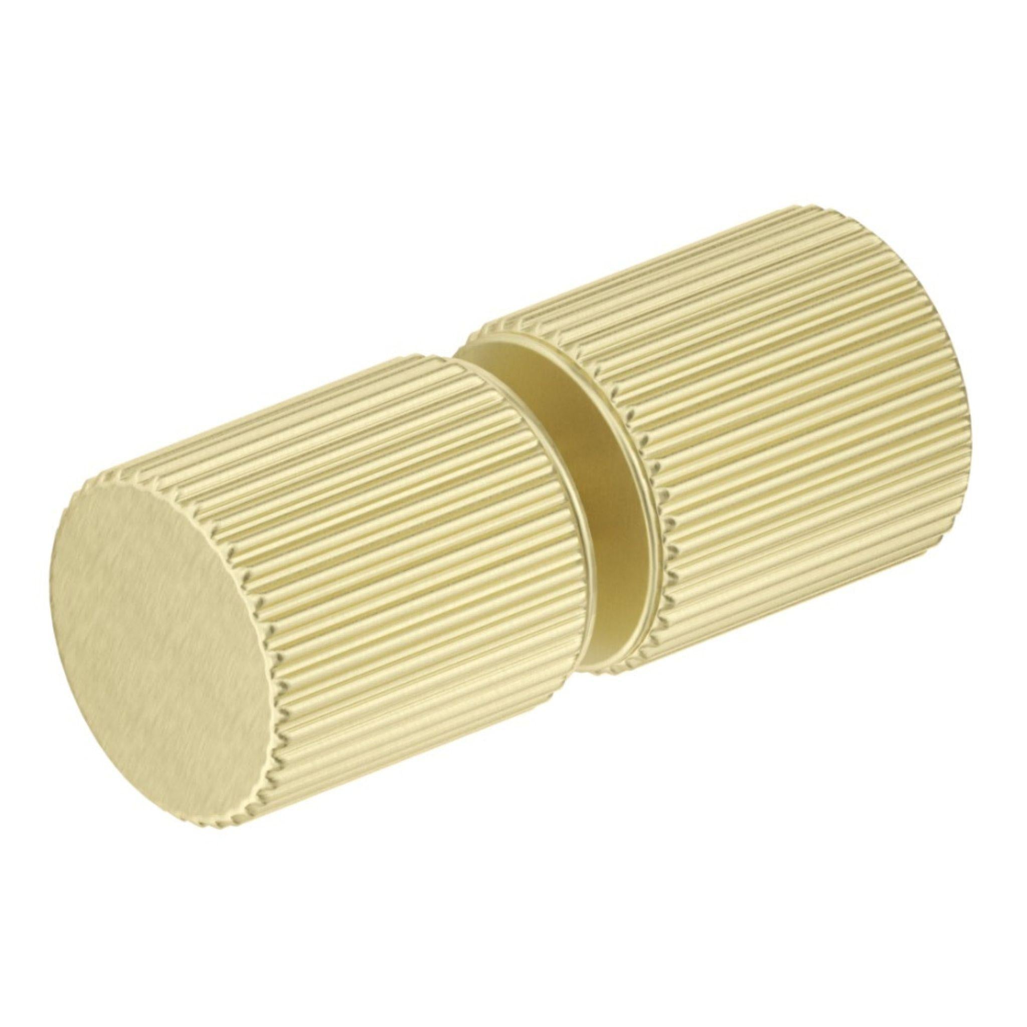 BELLA VISTA ROUND FLUTED SHOWER SCREEN HANDLE FRENCH GOLD