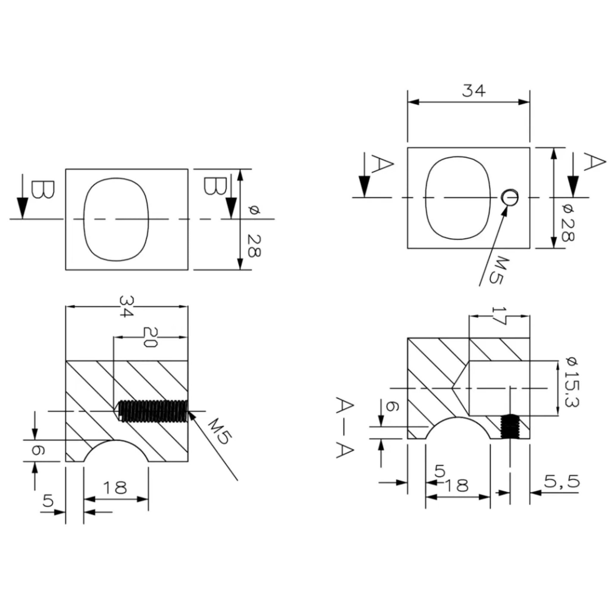 BELLA VISTA ROUND FLUTED SHOWER SCREEN HANDLE GUNMETAL
