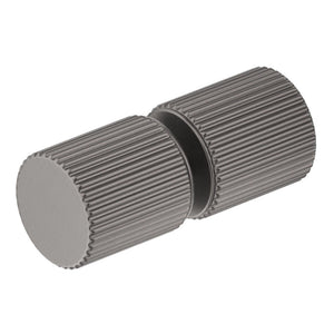 BELLA VISTA ROUND FLUTED SHOWER SCREEN HANDLE GUNMETAL
