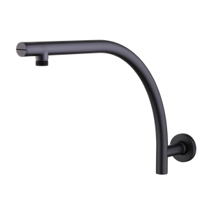OLIVERI ROME RAISED WALL MOUNTED SHOWER ARM 400MM MATTE BLACK