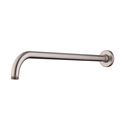 OLIVERI ROME WALL MOUNTED SHOWER ARM 400MM BRUSHED NICKEL