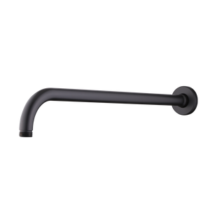 OLIVERI ROME WALL MOUNTED SHOWER ARM 400MM MATTE BLACK