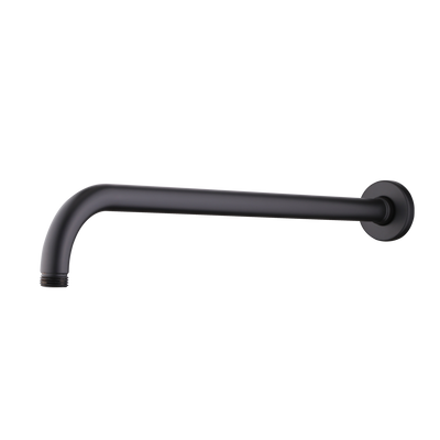 OLIVERI ROME WALL MOUNTED SHOWER ARM 400MM MATTE BLACK