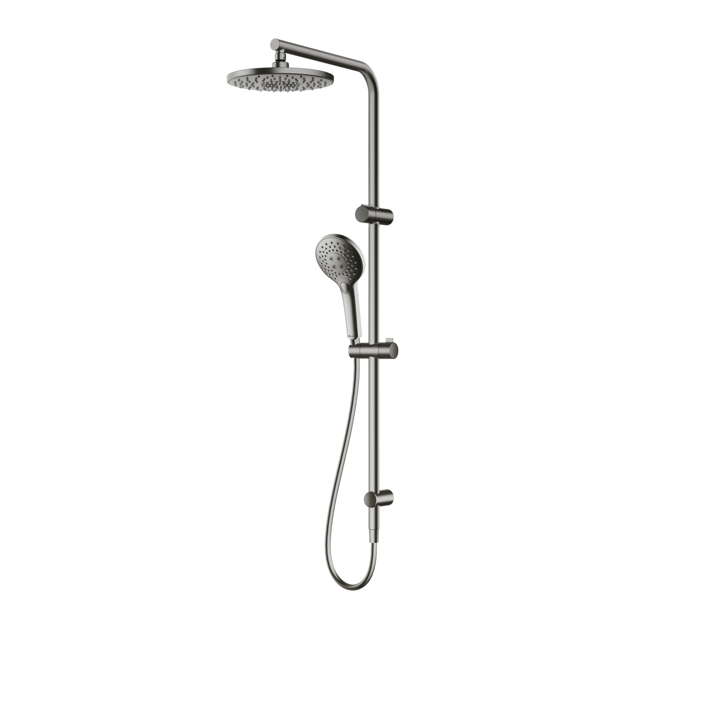 OLIVERI ROME DUAL SHOWER SET GUN METAL