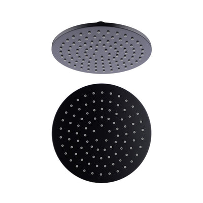 NERO ROUND SHOWER HEAD 200MM MATTE BLACK
