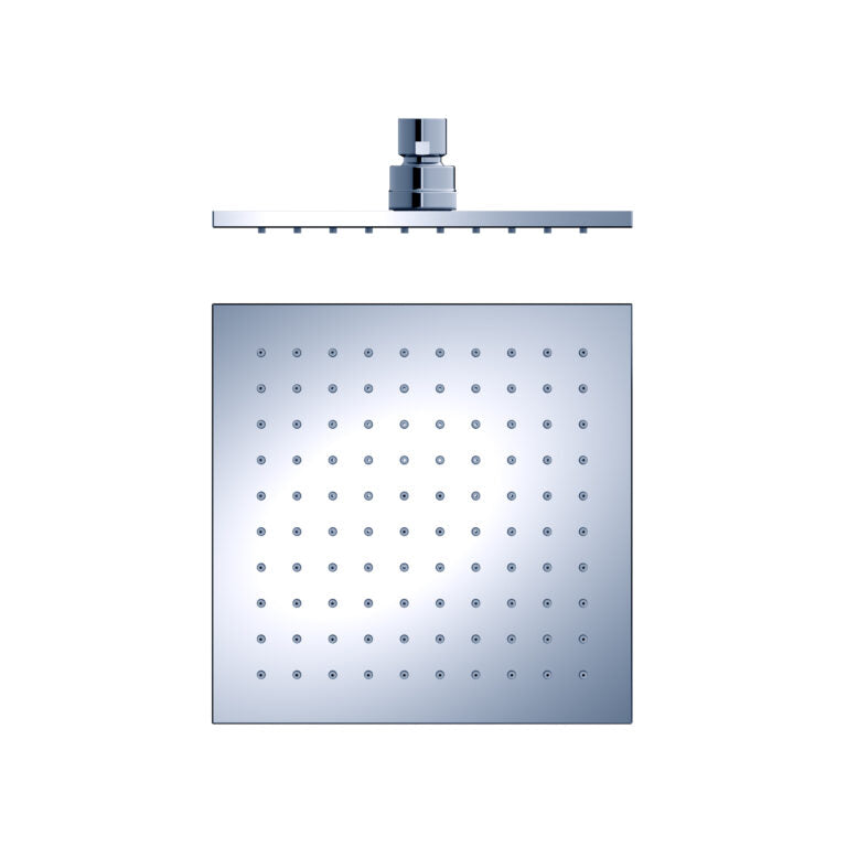 NERO SQUARE SHOWER HEAD 200MM CHROME