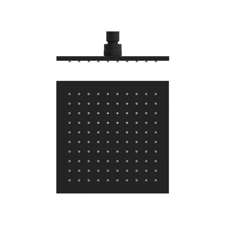 NERO SQUARE SHOWER HEAD 200MM MATTE BLACK