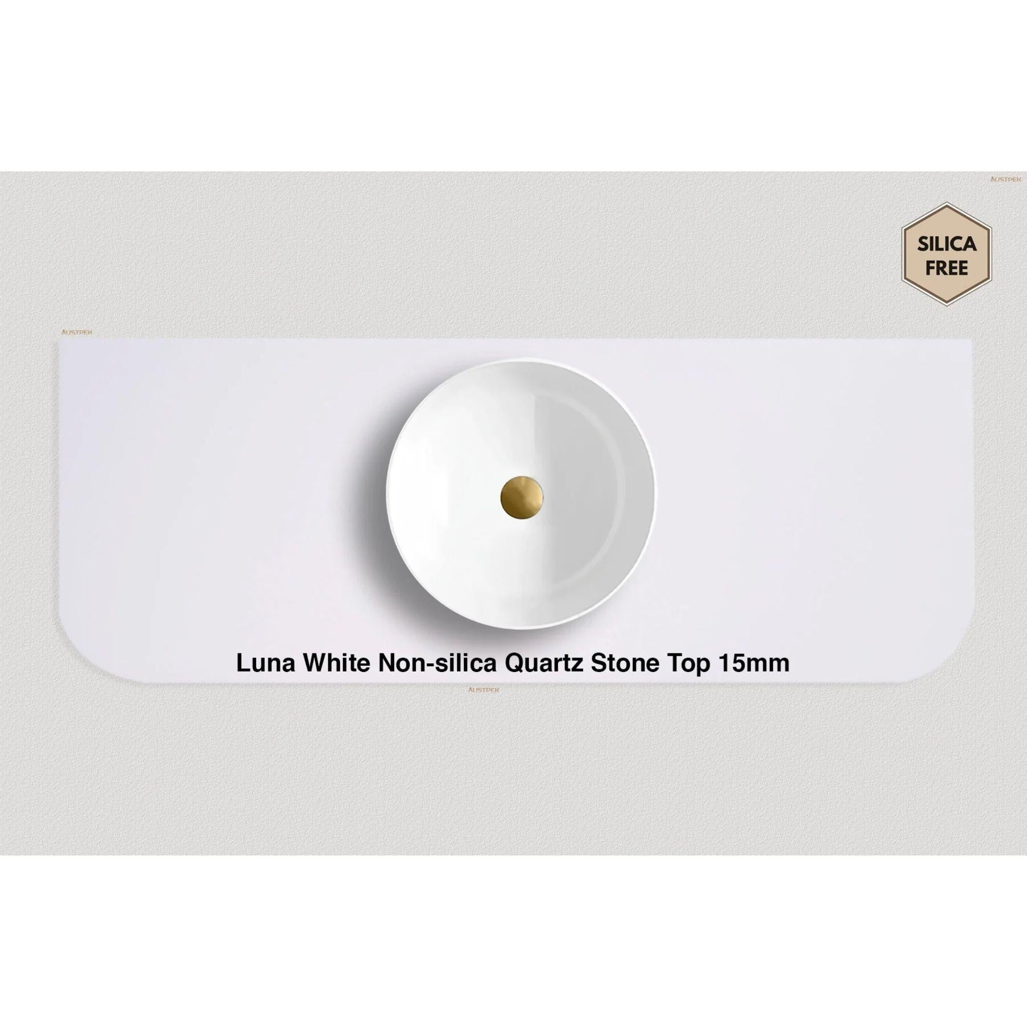 MERCIO ROME BUR OAK FLUTED 900MM SINGLE BOWL WALL HUNG VANITY