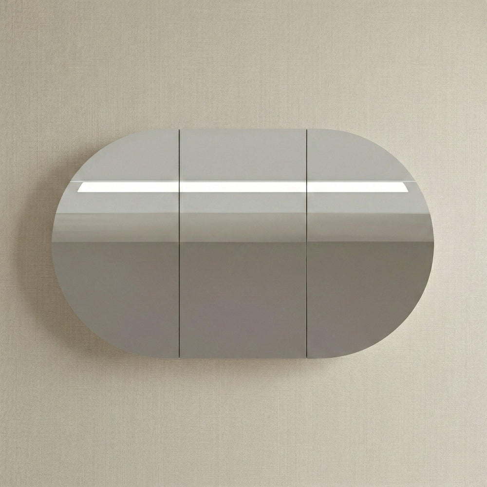 INFINITY ROSY SEMI MATTE WHITE SHAVING CABINET 1200X750MM