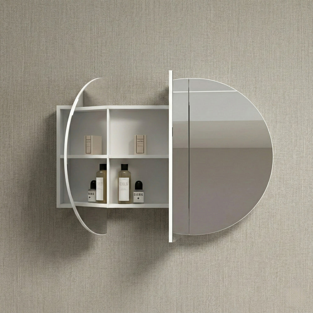 INFINITY ROSY SEMI MATTE WHITE SHAVING CABINET 1200X750MM