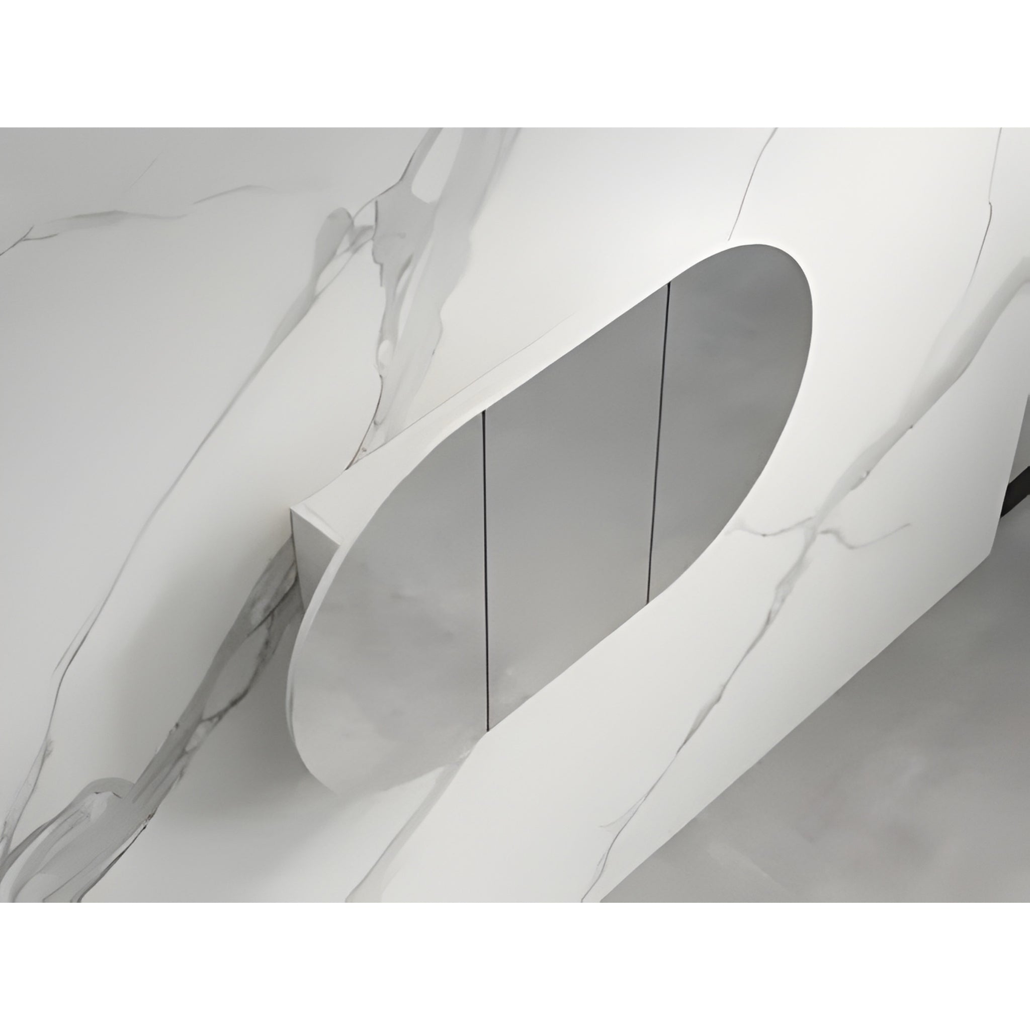 INFINITY ROSY SEMI MATTE WHITE SHAVING CABINET 1500X900MM