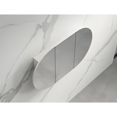 INFINITY ROSY SEMI MATTE WHITE SHAVING CABINET 1500X900MM