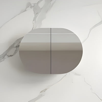 INFINITY ROSY SEMI MATTE BLACK SHAVING CABINET 750X600MM