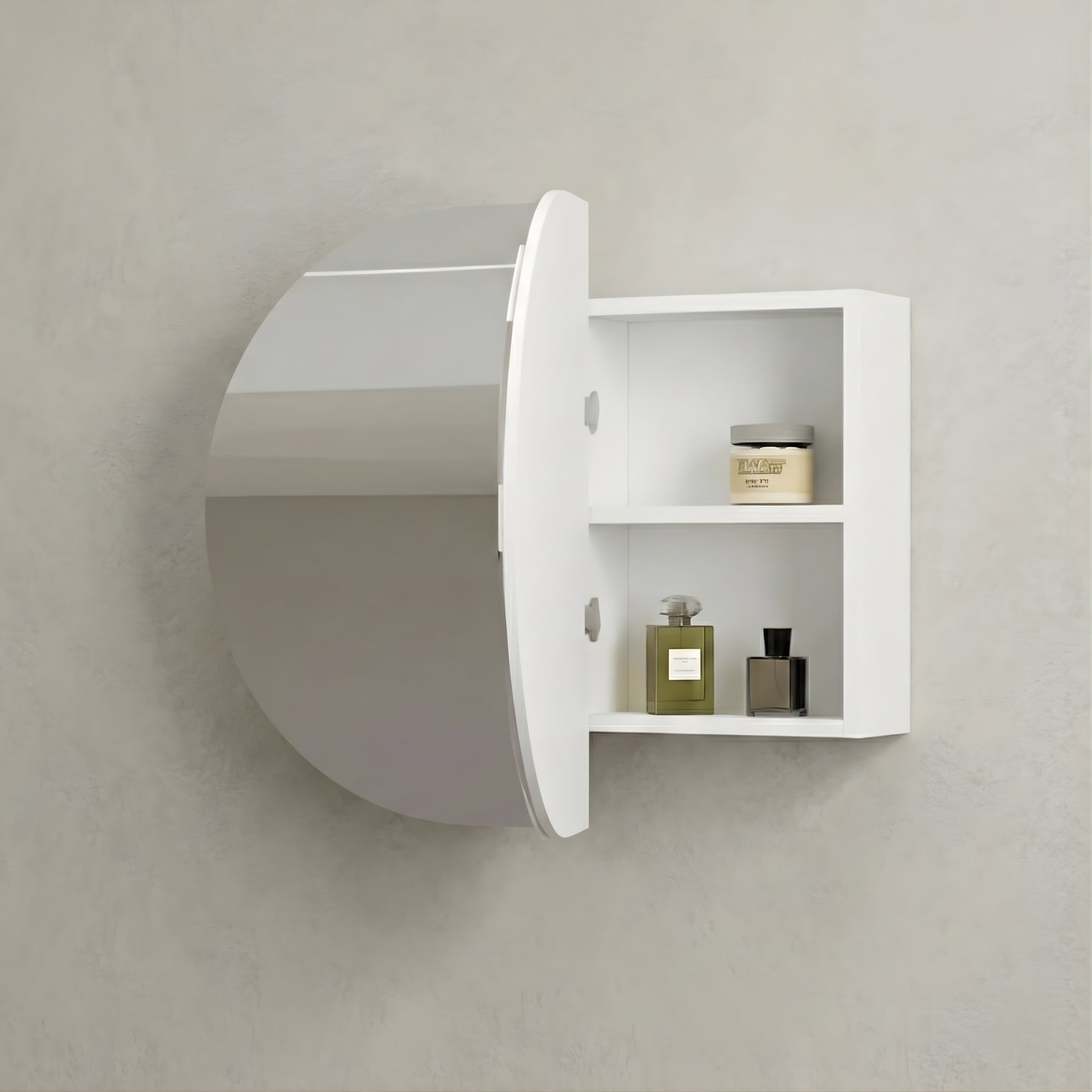 INFINITY ROSY SEMI MATTE WHITE SHAVING CABINET 900X650MM