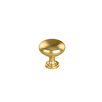 TIMBERLINE ROUND KNOB HANDLE 26MM SATIN GOLD