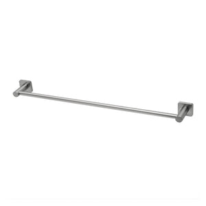 PHOENIX RADII SQUARE PLATE SINGLE TOWEL RAIL 600MM STAINLESS STEEL