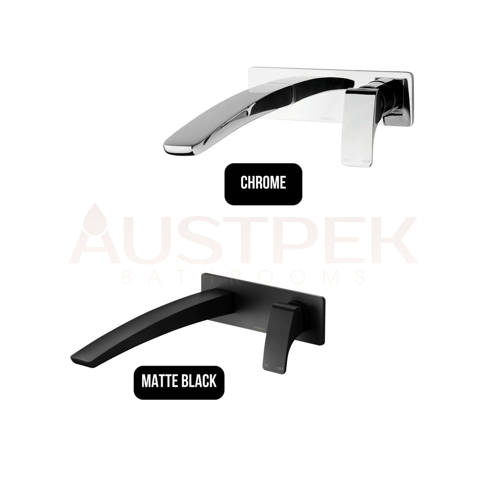 PHOENIX RUSH WALL BASIN MIXER SET 230MM CHROME
