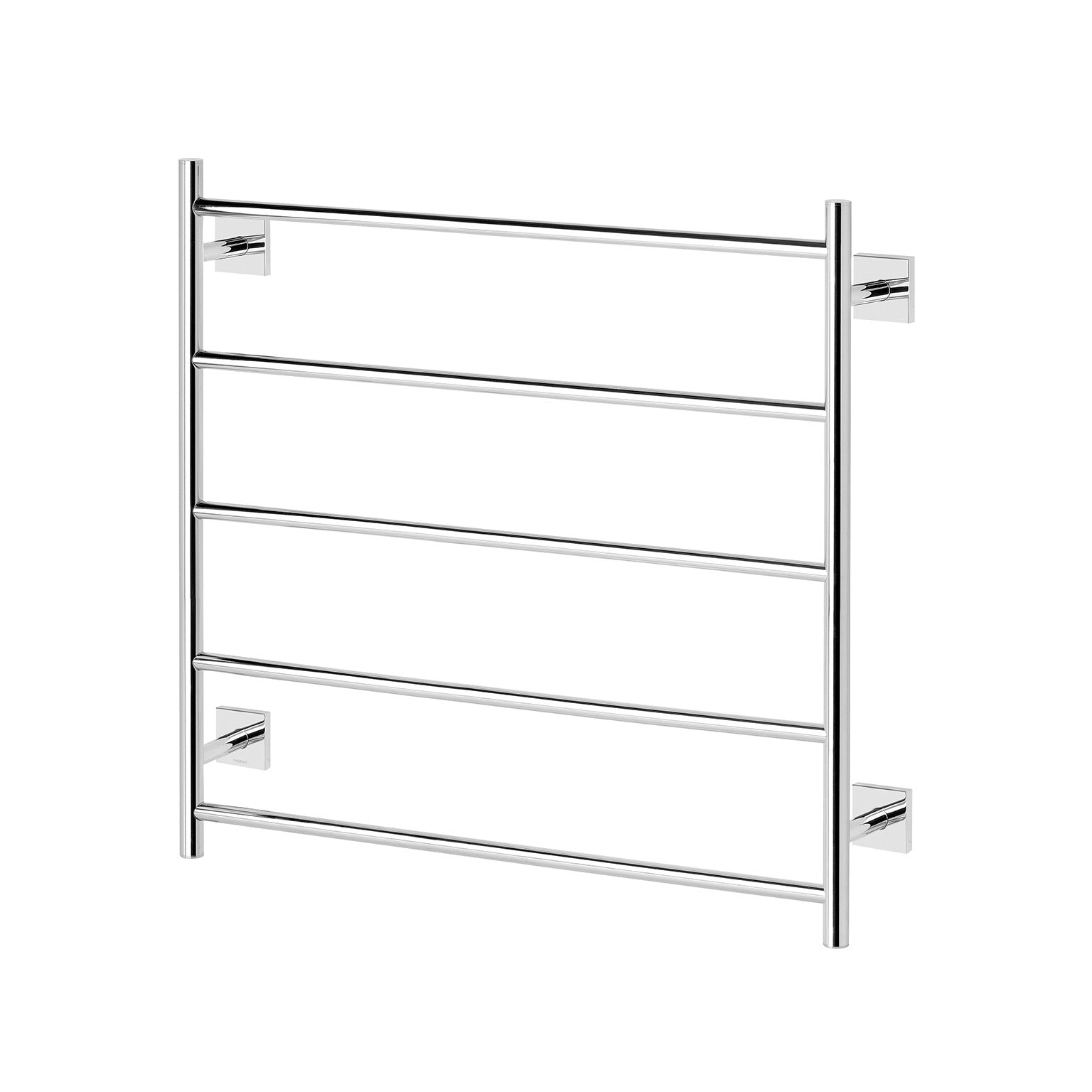 PHOENIX RADII 5-BARS ROUND HEATED TOWEL LADDER CHROME 750MM