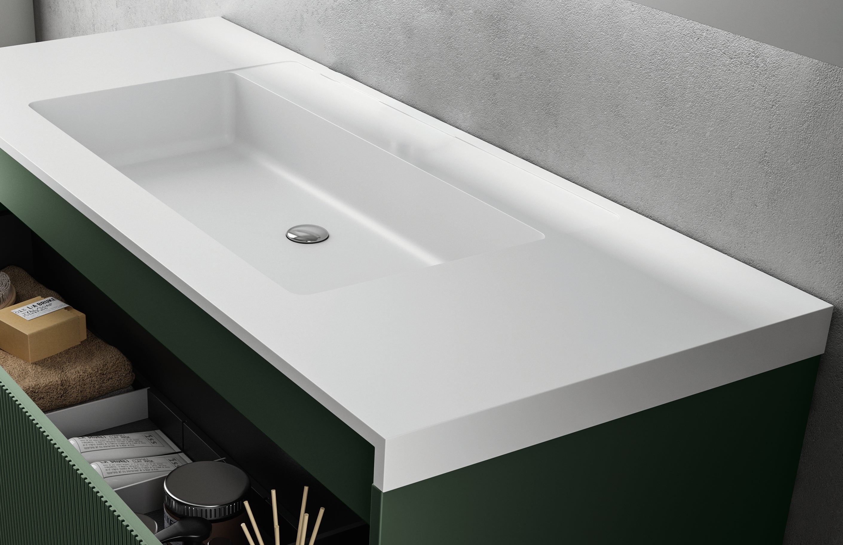 BEL BAGNO RIMINI RAIN FOREST 1200MM SINGLE BOWL WALL HUNG VANITY AND BASIN