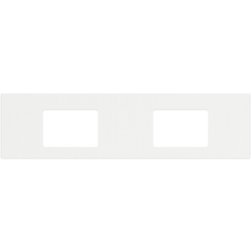 FIENZA ROMAN SAND SILICA FREE RECTANGULAR STONE BENCHTOP WITH DOUBLE UNDERMOUNT BASIN HOLES (AVAILABLE IN 1500MM AND 1800MM)