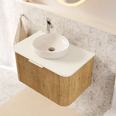 FIENZA ROMAN SAND SILICA FREE CURVED DEPTH STONE BENCHTOP (AVAILABLE IN 750MM 900MM 1200MM AND 1500MM)