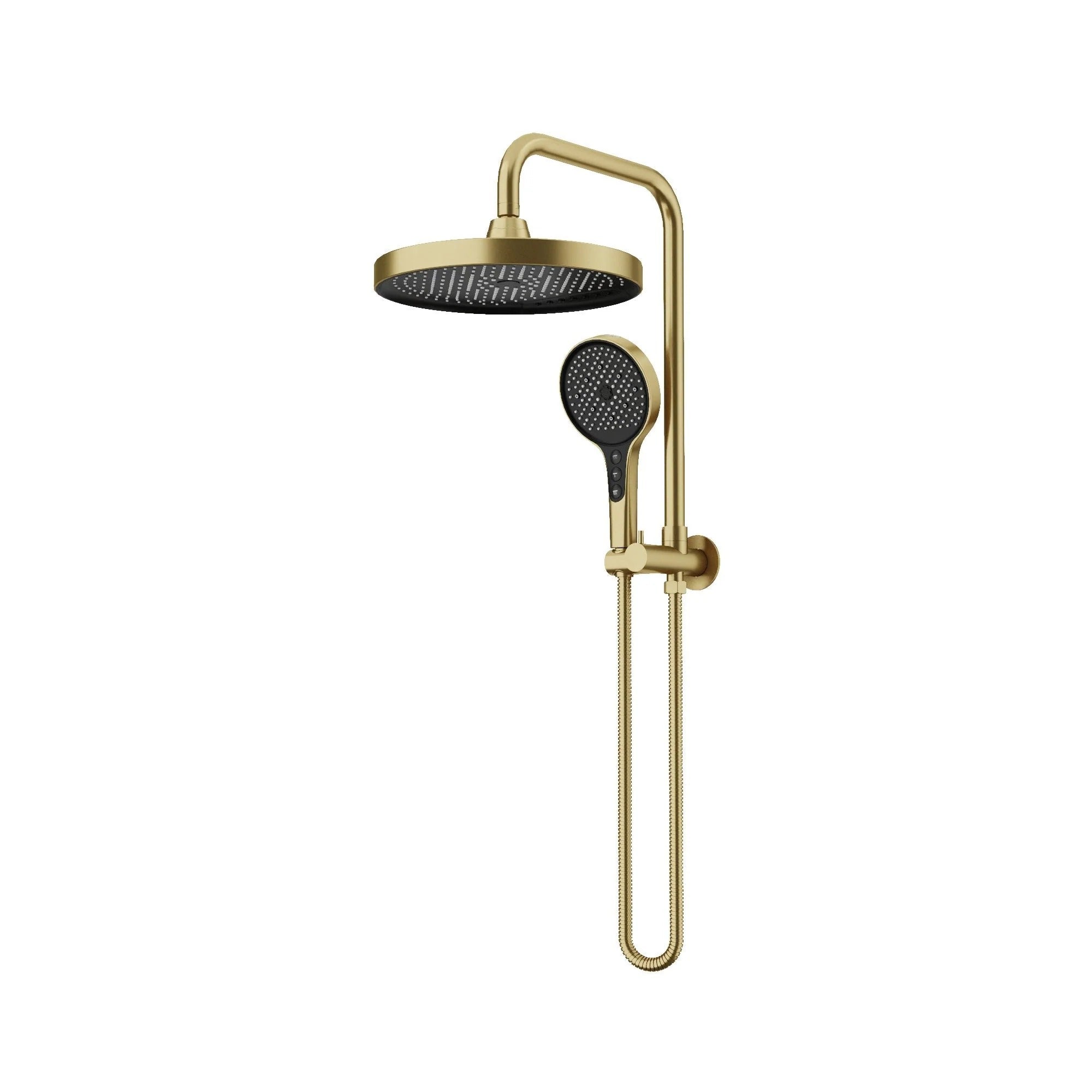 AMOZA TWIN SHOWER 3 PACKS BRUSHED GOLD