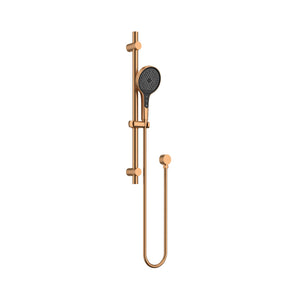 AMOZA HAND SHOWER ON RAIL 2 PACK BRUSHED COPPER