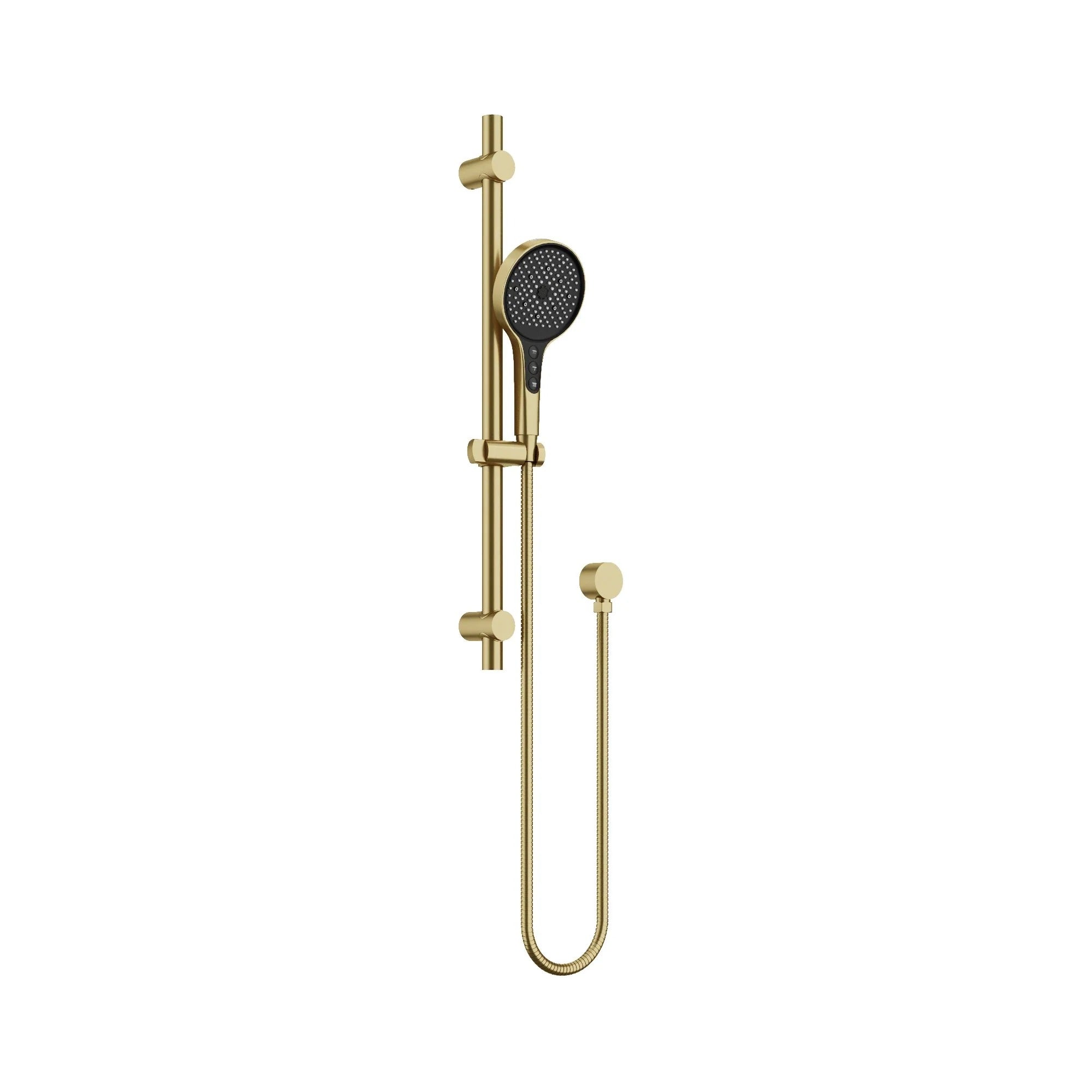 AMOZA HAND SHOWER ON RAIL 2 PACK BRUSHED GOLD