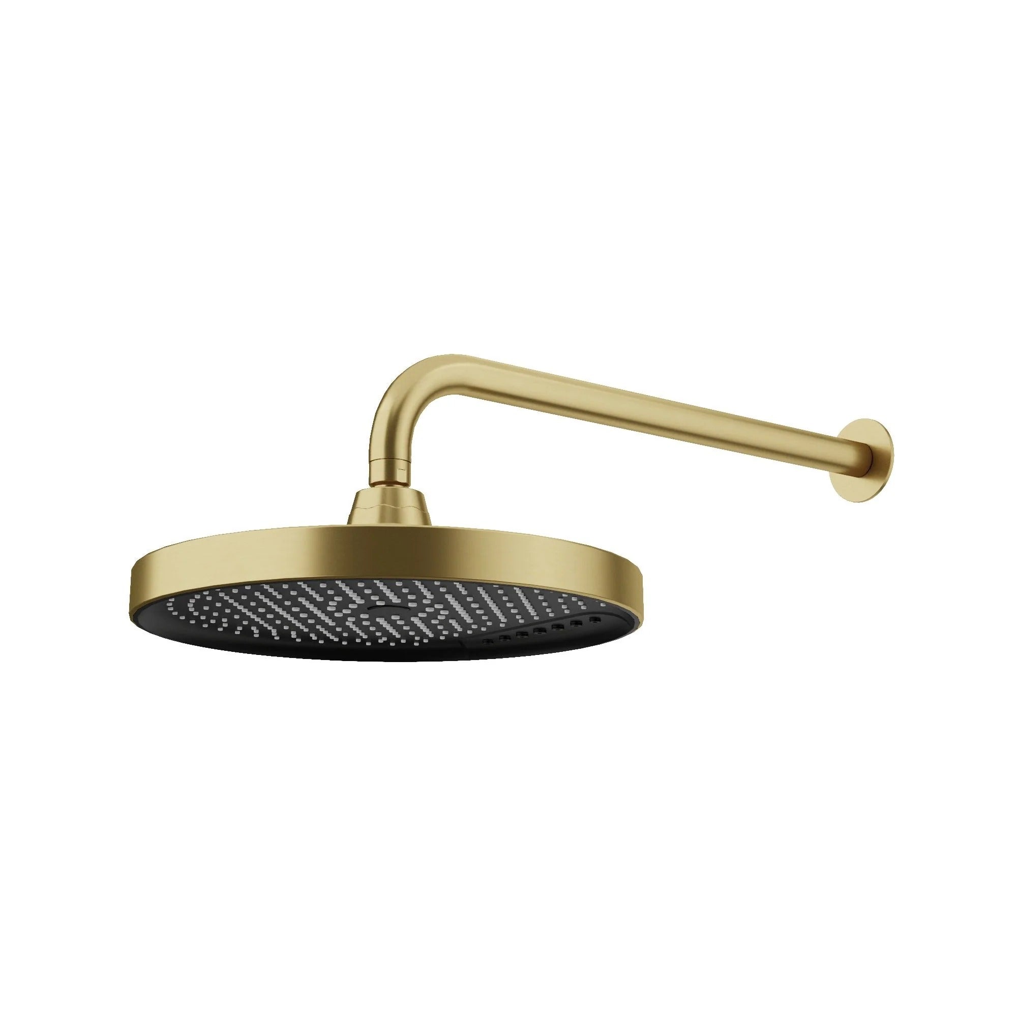 AMOZA CURVED SHOWER ARM & HEAD 2 PACKS 300MM BRUSHED GOLD