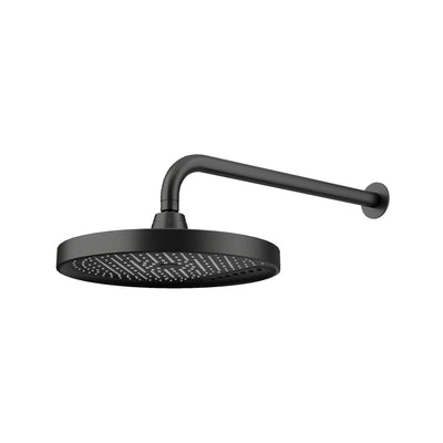 AMOZA CURVED SHOWER ARM & HEAD 2 PACKS 300MM MATTE BLACK