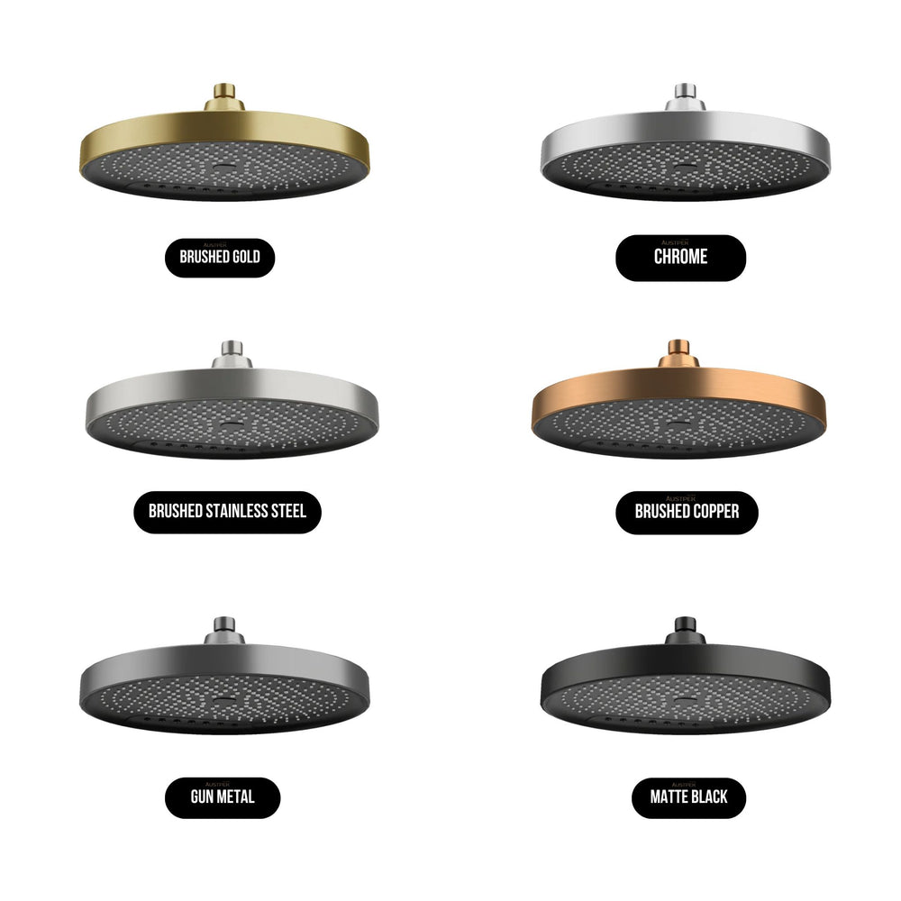 AMOZA SHOWER HEAD 300MM BRUSHED COPPER