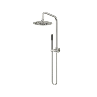 AMOZA TWIN SHOWER 3 PACKS BRUSHED STAINLESS STEEL