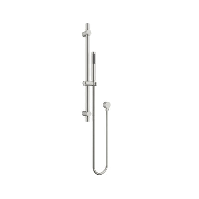 AMOZA HAND SHOWER ON RAIL 2 PACK BRUSHED STAINLESS STEEL