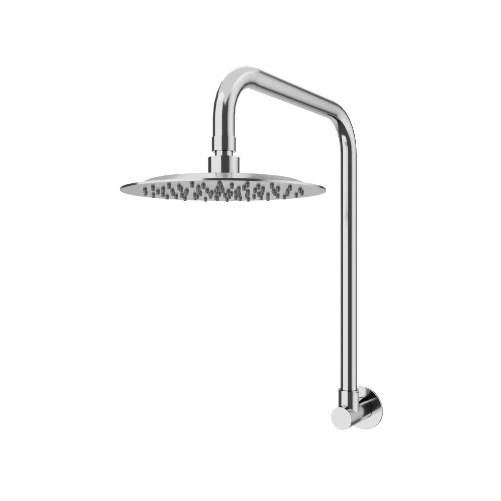 AMOZA GOOSENECK SHOWER ARM & HEAD 2 PACK 200MM CHROME