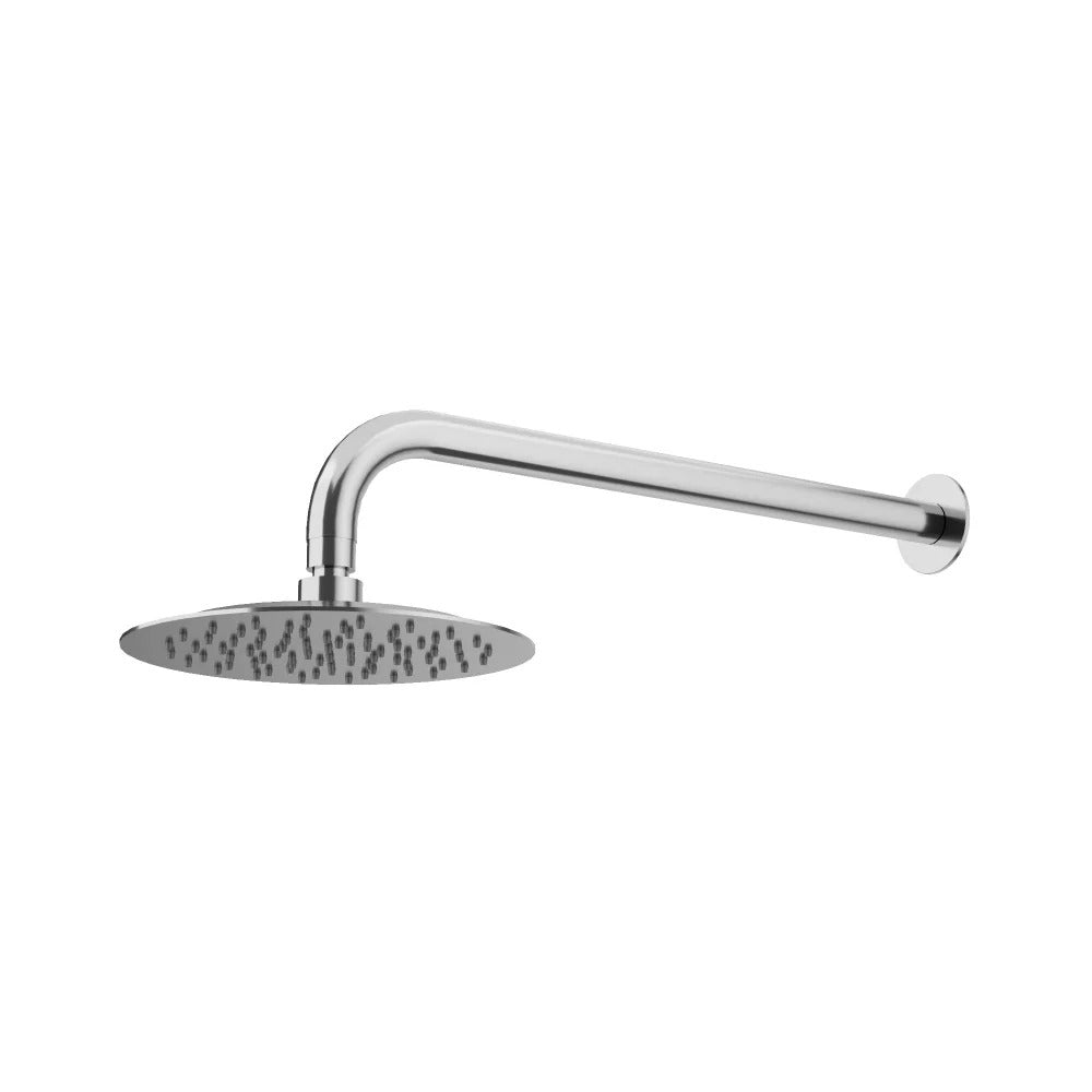 AMOZA CURVED SHOWER ARM & HEAD 2 PACKS 200MM CHROME