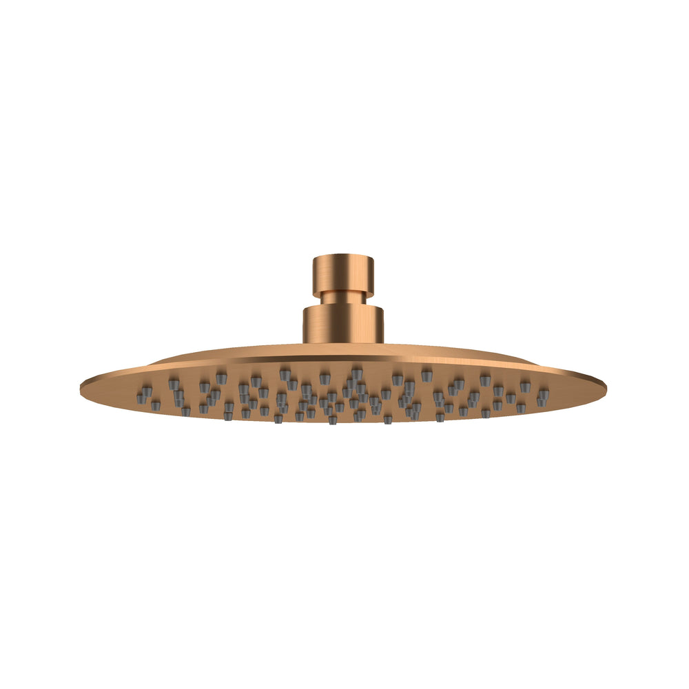 AMOZA SHOWER HEAD 200MM BRUSHED COPPER