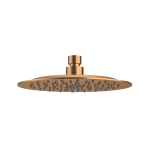 AMOZA SHOWER HEAD 200MM BRUSHED COPPER