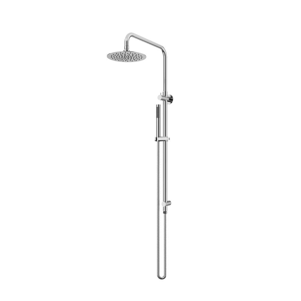 AMOZA TWIN SHOWER ON RAIL 3 PACKS CHROME