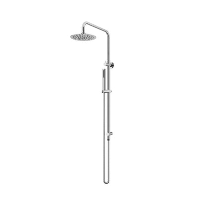 AMOZA TWIN SHOWER ON RAIL 3 PACKS CHROME