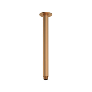 AMOZA CEILING SHOWER ARM 300MM BRUSHED COPPER